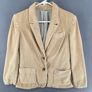 Vintage Fashion Place Sears Roebuck Womens Corduroy Jacket 12 Tan Lined